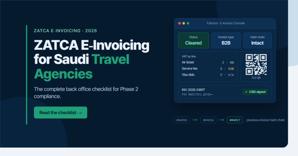 ZATCA E-Invoicing for Saudi Travel Agencies